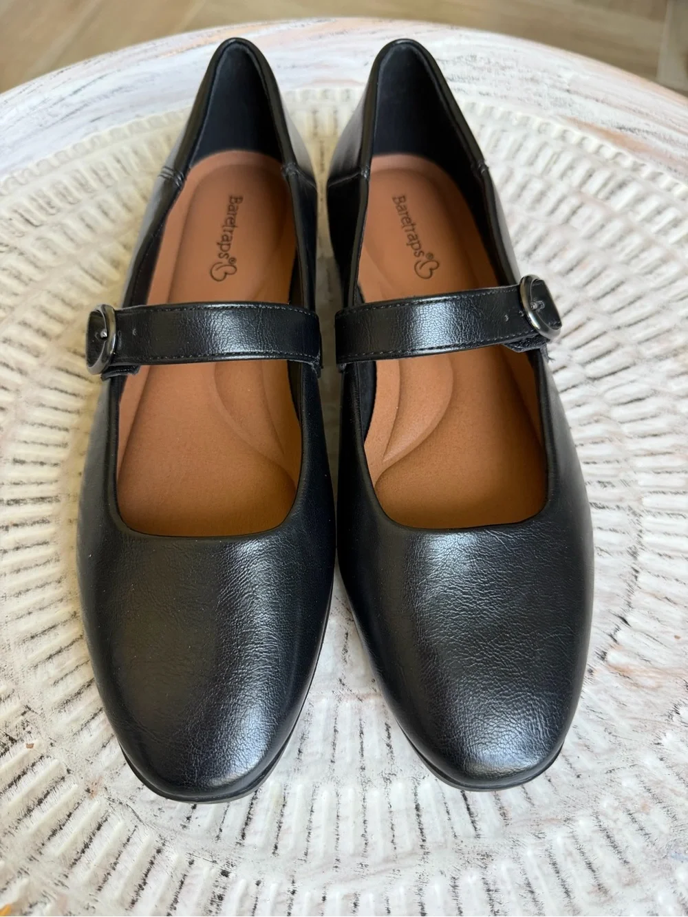 Baretrap’s Teagan MaryJane Flats in Black NWOT